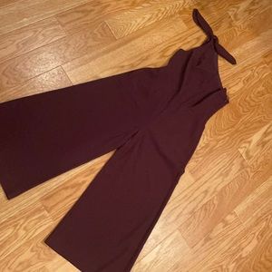 Never worn Rachel Roy wine wide leg jumpsuit sz 2